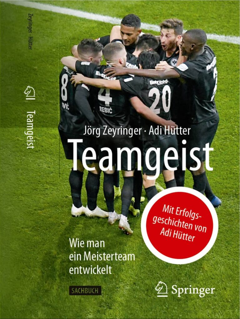 Buchcover von Teamgeist. Da Buch von Jörg Zeyringer.